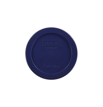 Pyrex® Replacement Blue Lid Round 2 Cup-7200 PC