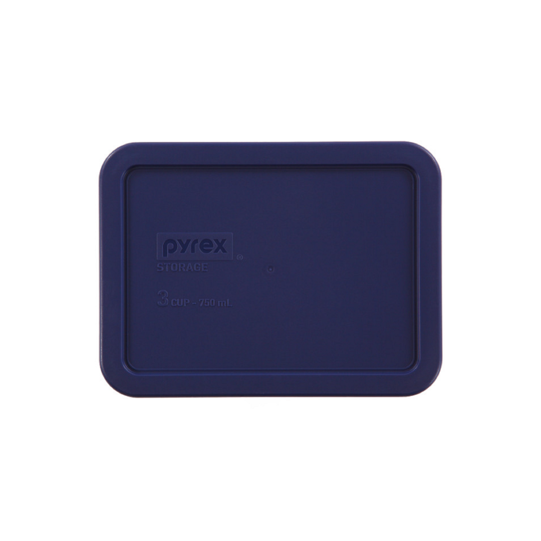 Pyrex® Replacement Blue Lid Rectangle 3 Cup-7210 PC