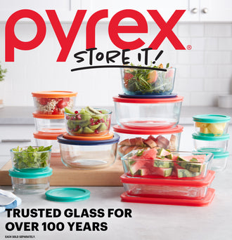 Pyrex® Storage Red 6 Cup Rectangle