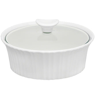 Corningware® French White 1.4L Round Covered Casserole