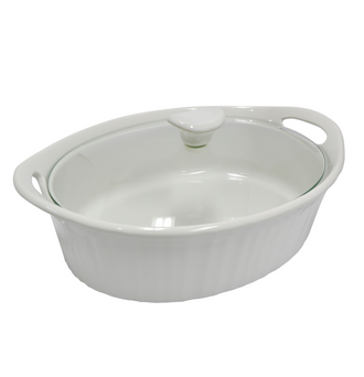 Corningware® French White 2.35L Oval Covered Casserole