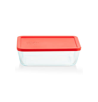 Pyrex® Storage Red 3 Cup Rectangle