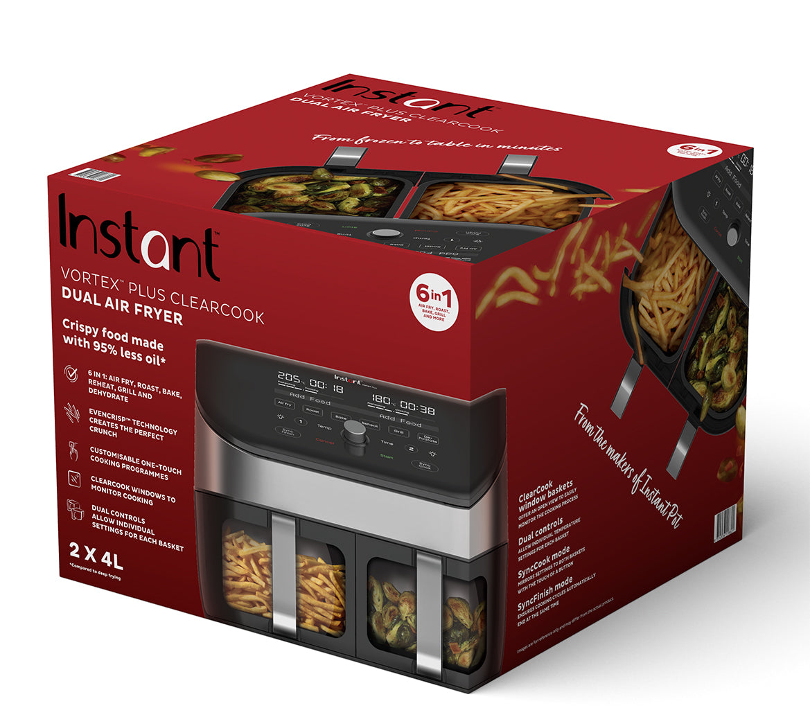 Instant™ Vortex™ Plus ClearCook Dual Air Fryer 8L