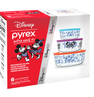 Pyrex® Limited Edition Disney 100 Years 6 Piece Set