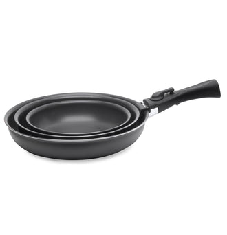 PYREX® Evolution Cookware 4 Piece Fry Pan Set w/Detachable Handle