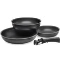 PYREX® Evolution Cookware 4 Piece Fry Pan Set w/Detachable Handle