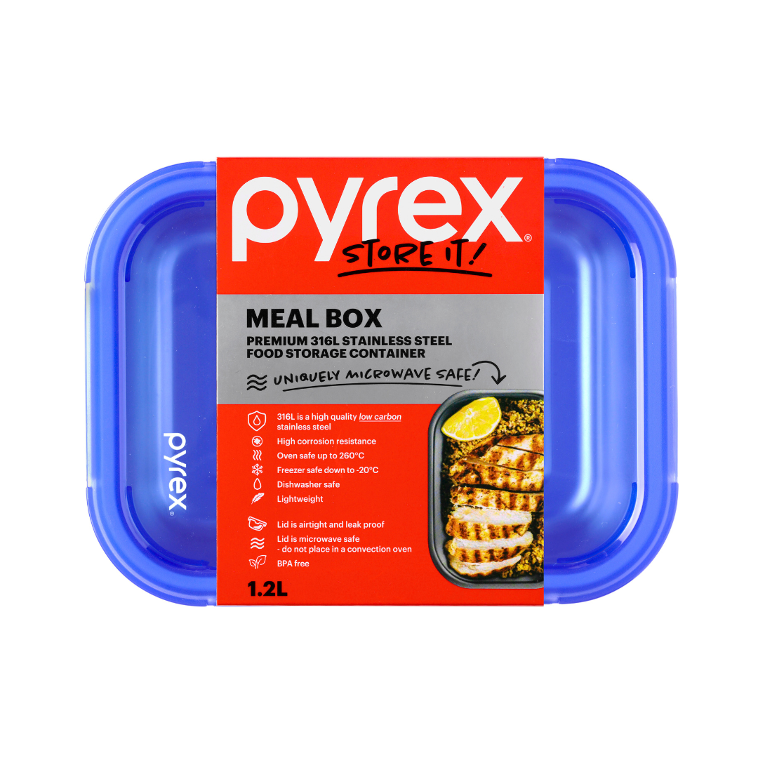 Pyrex® Stainless Steel Meal Box 1.2L