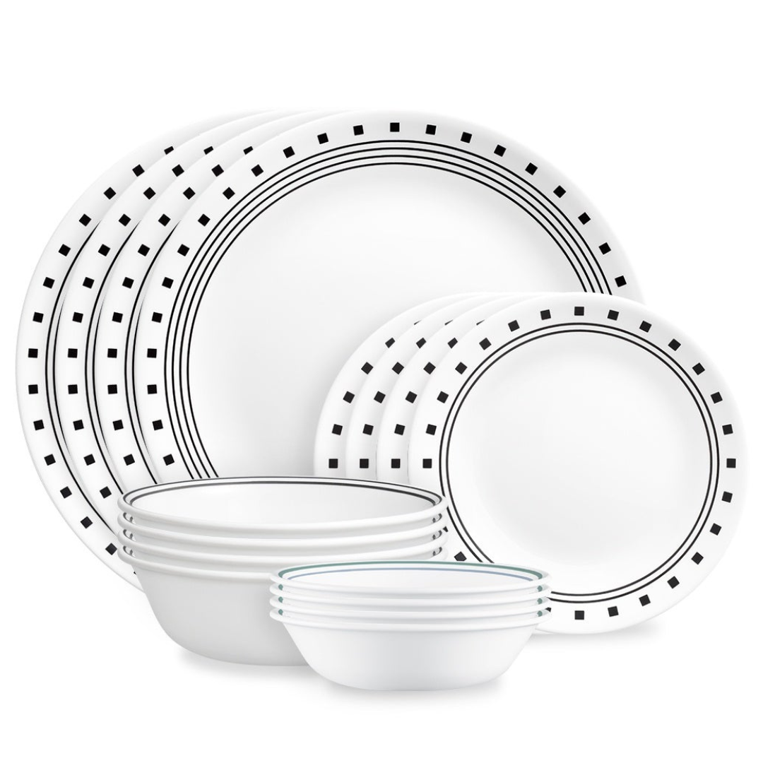 Corelle® City Block 16 Piece Dinner Set