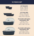 Corningware® FW Colors 10 Piece Set Navy