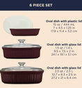 Corningware® FW Colors 6 Piece Set Cabernet
