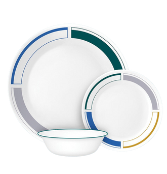 Corelle® Color Block 12 Piece Dinner Set