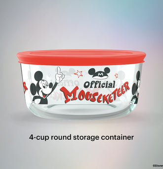 Pyrex® Limited Edition 4 Cup Storage 100 Year Mousketeer