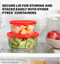 Pyrex® Storage Red 4 Cup Round
