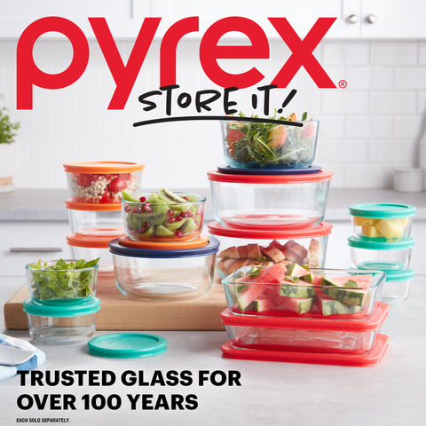 Pyrex Simply Store Red Rectangle 3 Cup