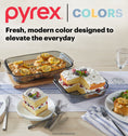 Pyrex® Colours Sculpted Smoke Bakeware Square 20cm