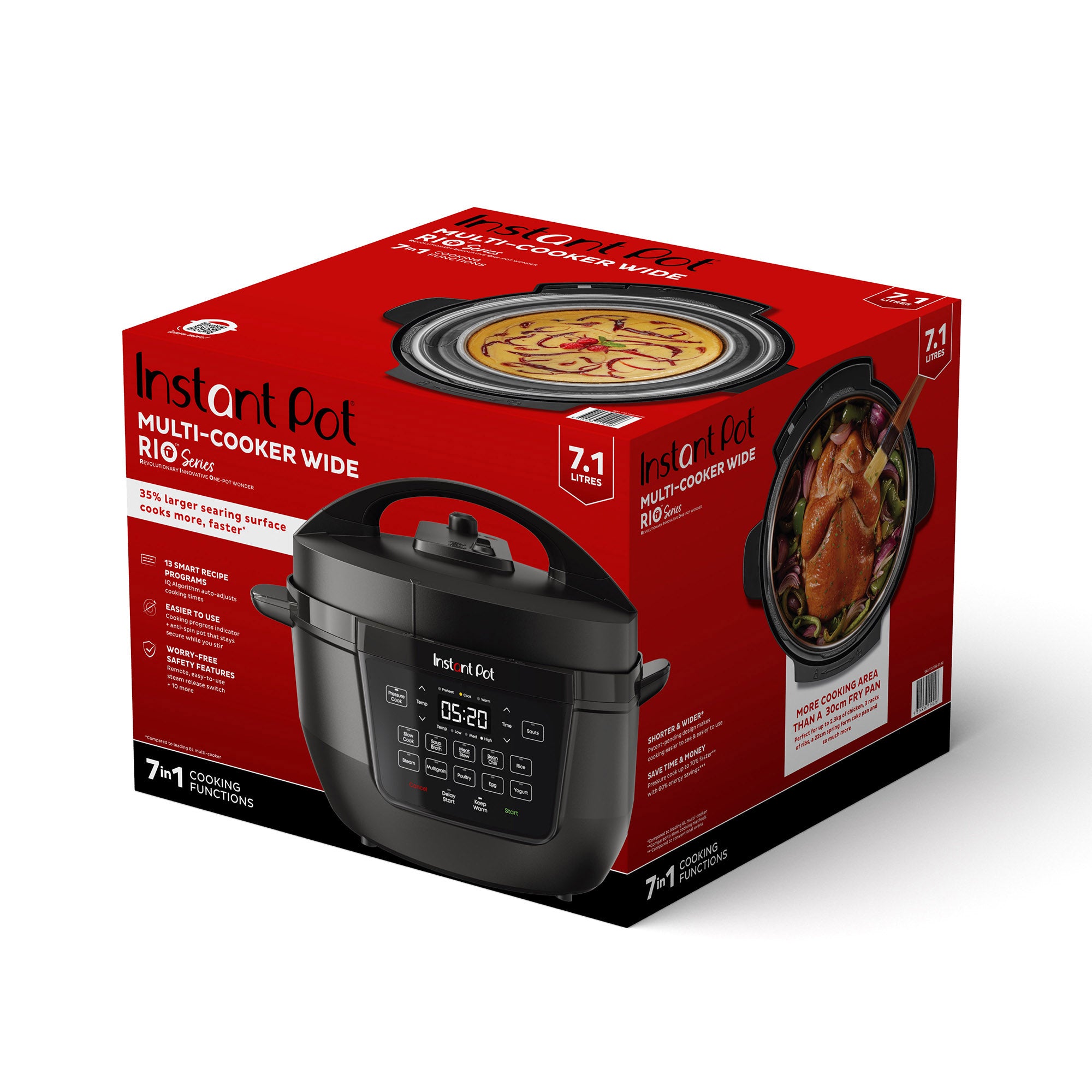 Instant Pot® Rio™ Wide Multi-Cooker 7.1L