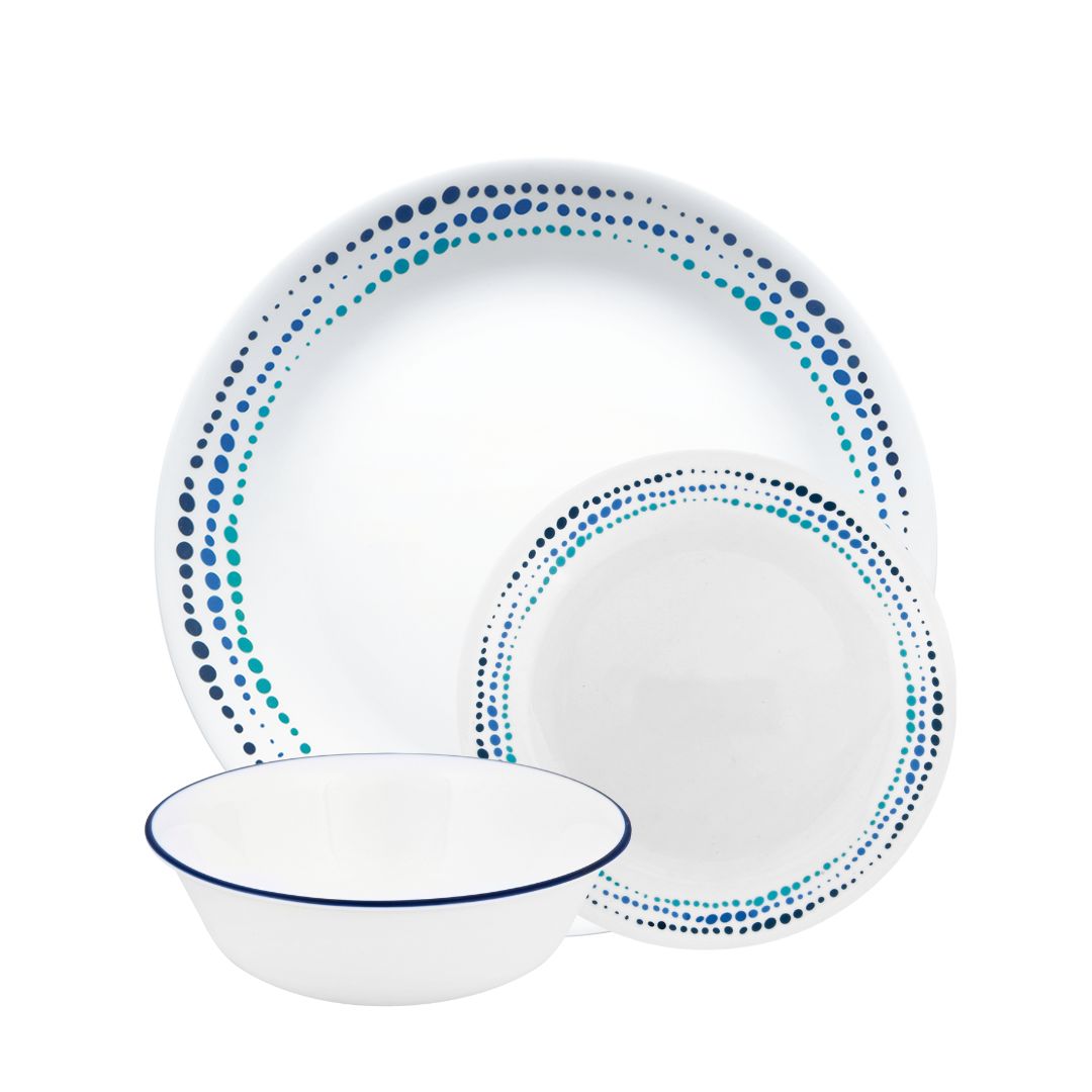 Corelle® Ocean Blues 18 Piece Dinner Set