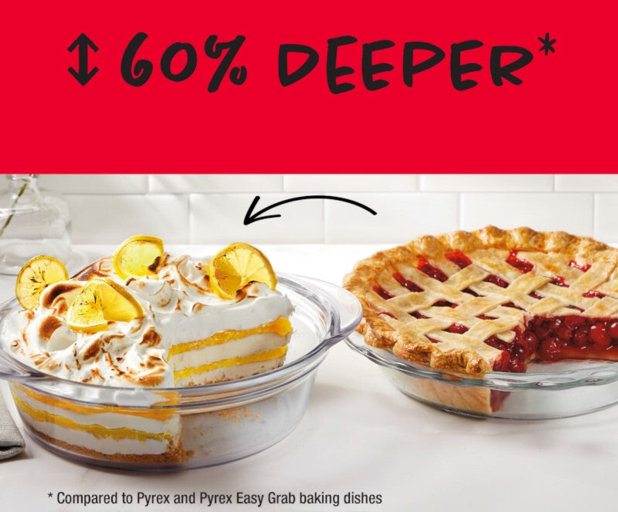 Pyrex® Deep Dish Pie Plate 2.46L