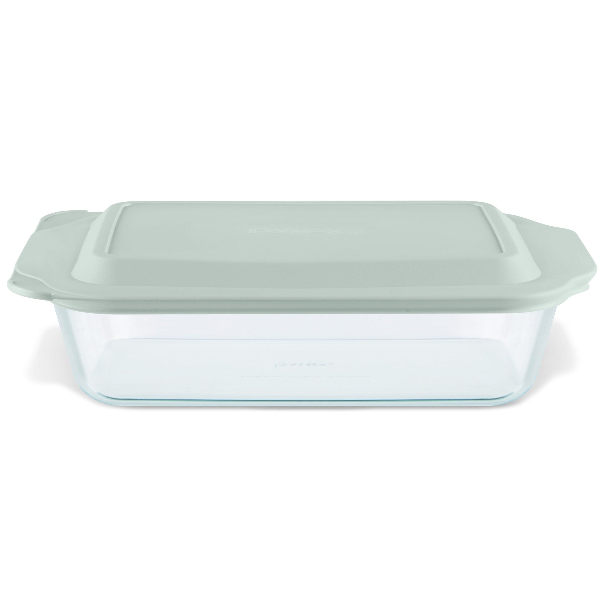 Pyrex® Deep Dish Oblong Baker with Sage Lid 3L