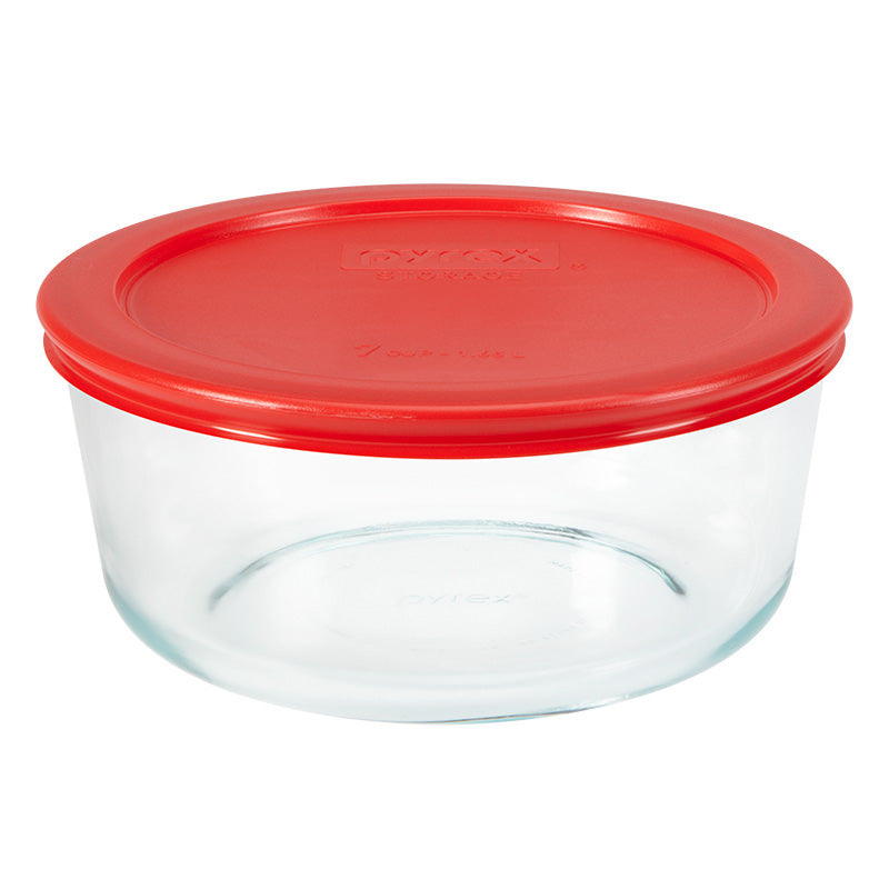 Pyrex® Storage Red 7 Cup Round