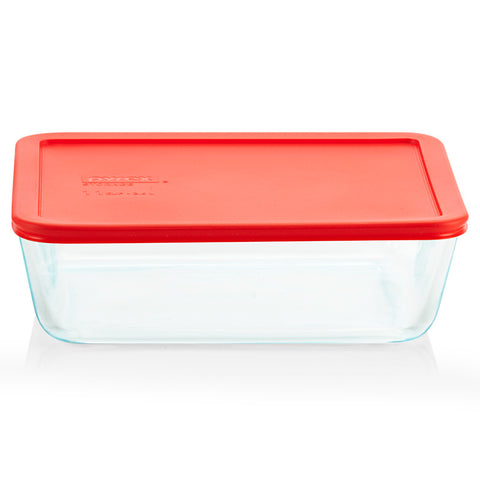 Pyrex Simply Store Red Rectangle 11 Cup