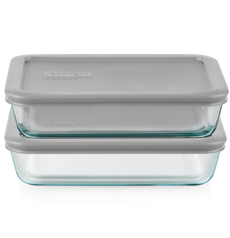 CLEARANCE Pyrex® Simply Store 4 Pc Set (3 Cup) Gray