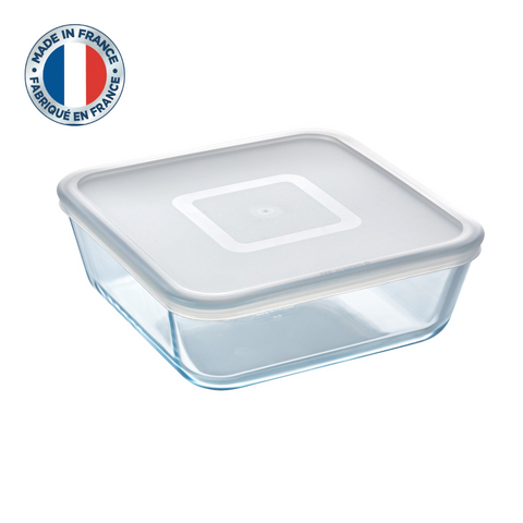 Cook & Freeze Glass Square dish with plastic lid - Pyrex® Webshop EU