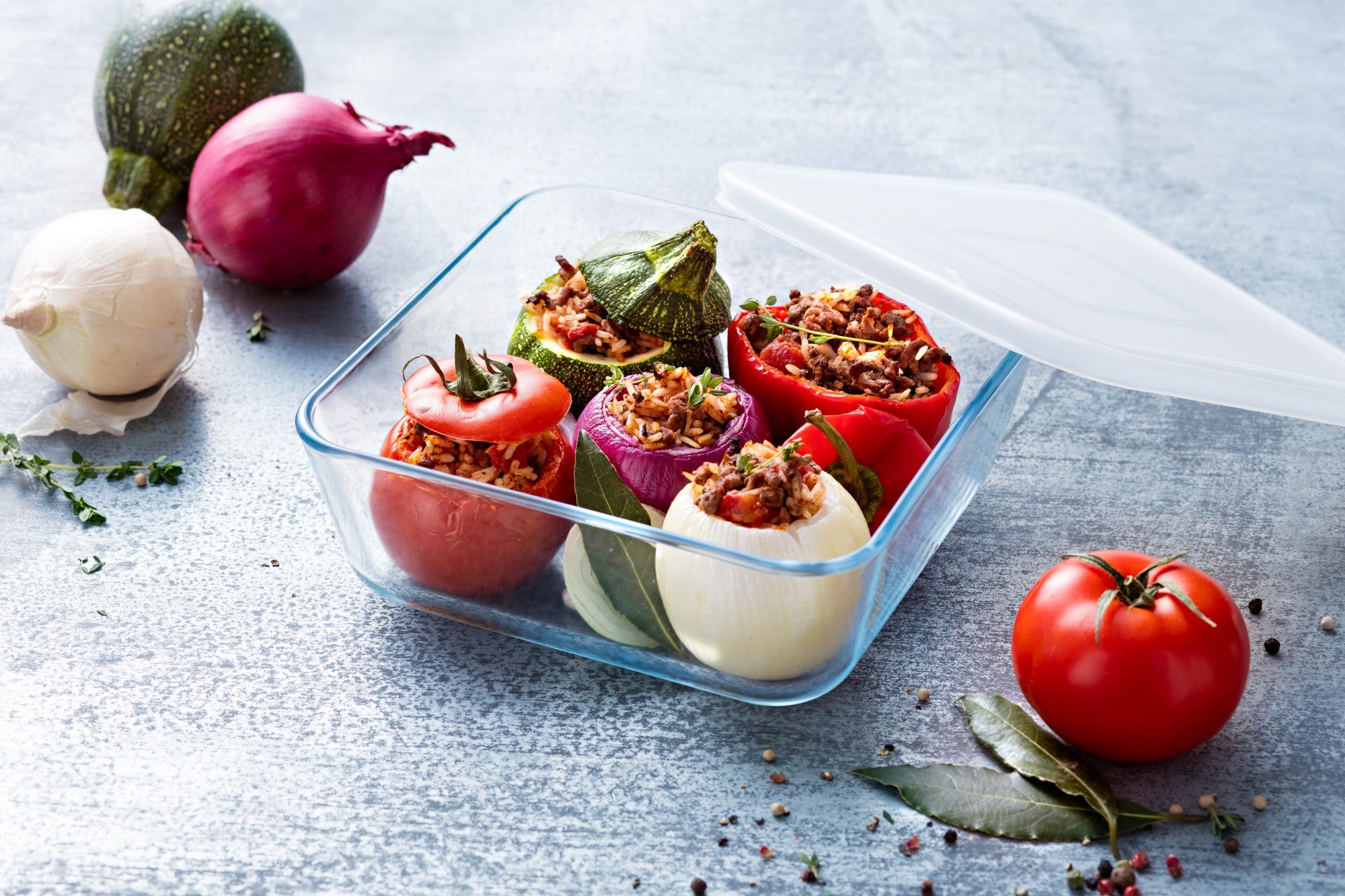 PYREX® Cook & Freeze Square Storage 2L