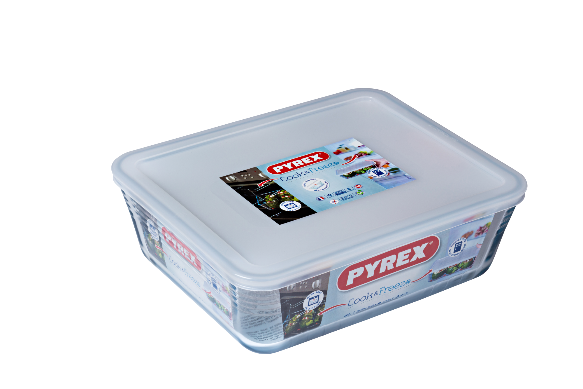 PYREX® Cook & Freeze Rectangle Storage 4L