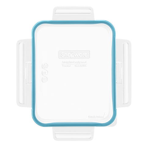 SNAPWARE TS Glass Replacement Lid Rectangle 6 Cup