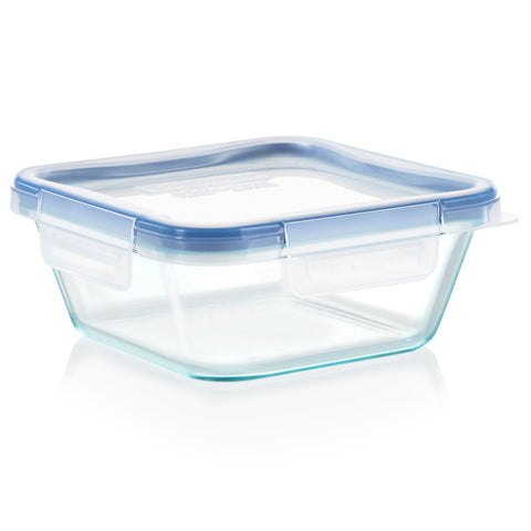 Pyrex 2.1-cup Meal Box Glass Divided Storage Container Duo