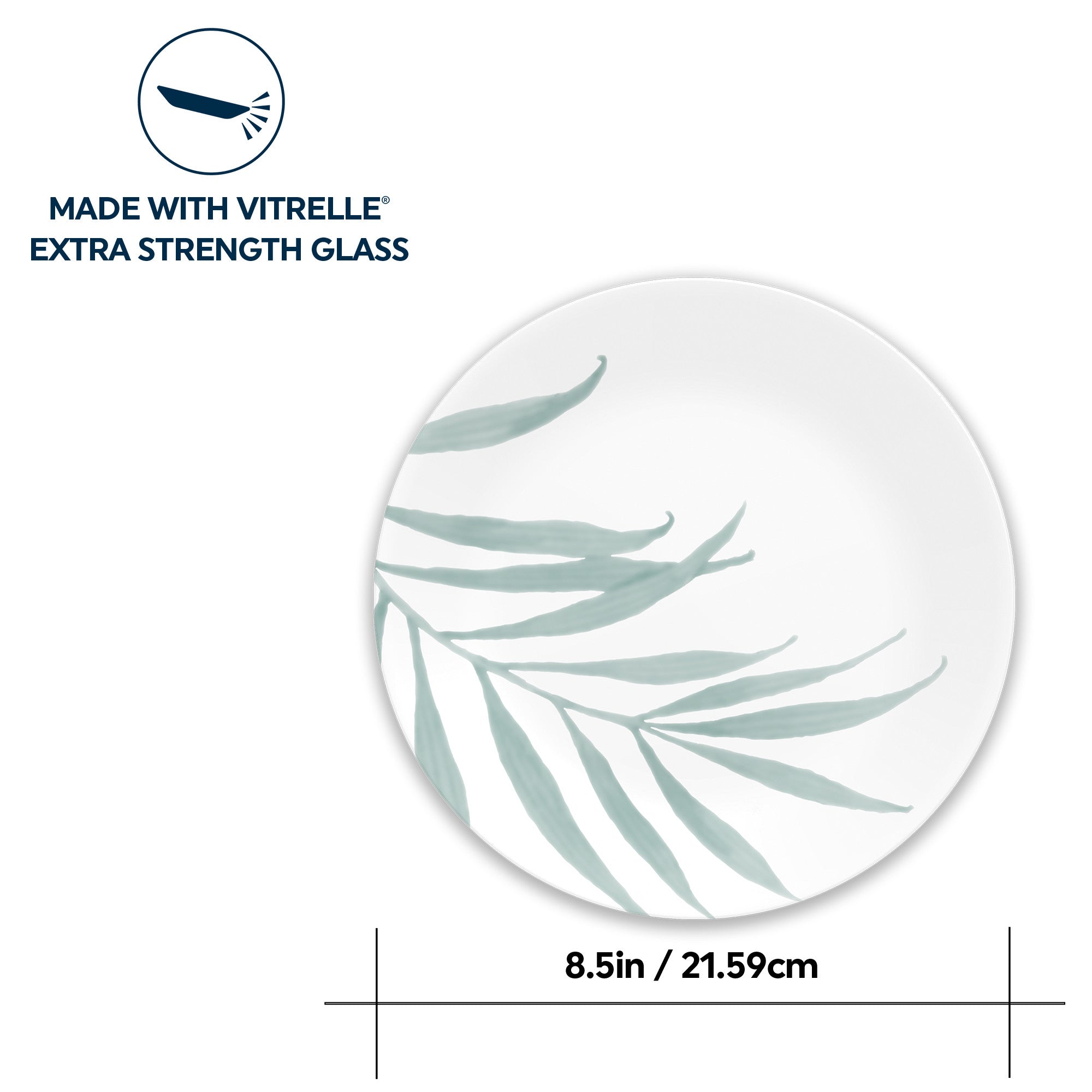 Corelle® Solar Print Lunch Plate 21.6cm