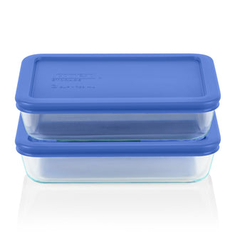 CLEARANCE Pyrex® Simply Store 4 Pc Set (3 Cup) Blue