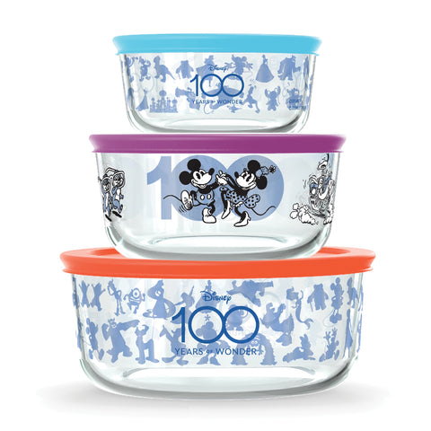PyrexLimited Edition Disney 100 Years 6 Pc Set