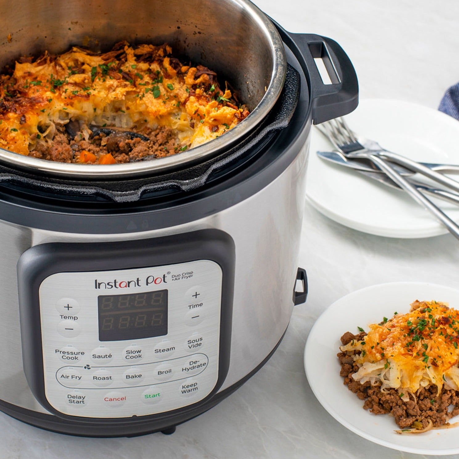 Instant pot and discount air fryer duo