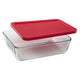 Pyrex Simply Store Red Rectangle 6 Cup
