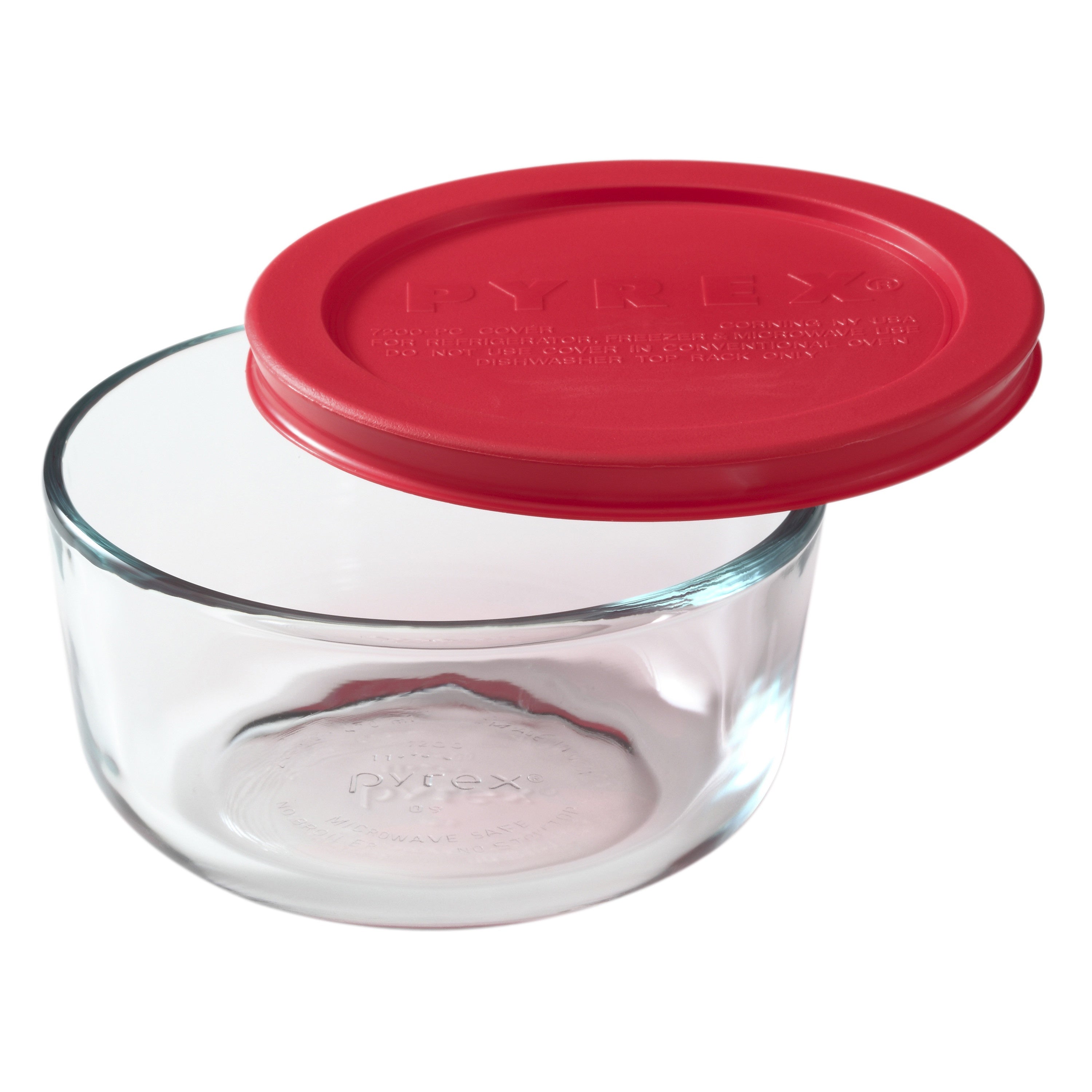 Pyrex® Storage Red 2 Cup Round