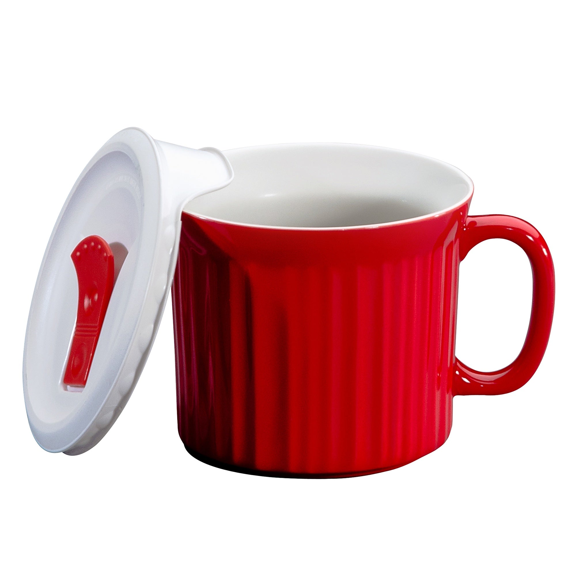 Corningware® Soup Mug with Vented Lid 591mL-Tomato