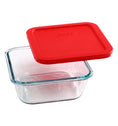 Pyrex® Simply Store Red Square 4 Cup